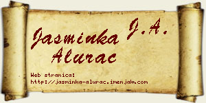 Jasminka Alurac vizit kartica